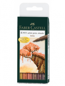 Faber-Castell Ручки капиллярные PITT artist pens brush