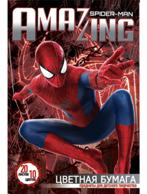 Бумага цветная "Spider-man Amazing"